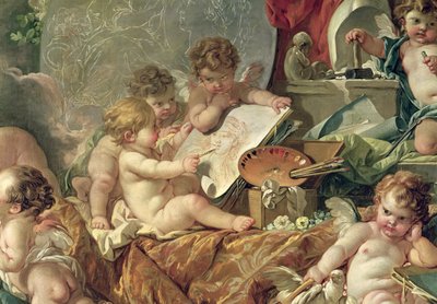 Genius Teaching the Arts, 1761 (detail) by François Boucher